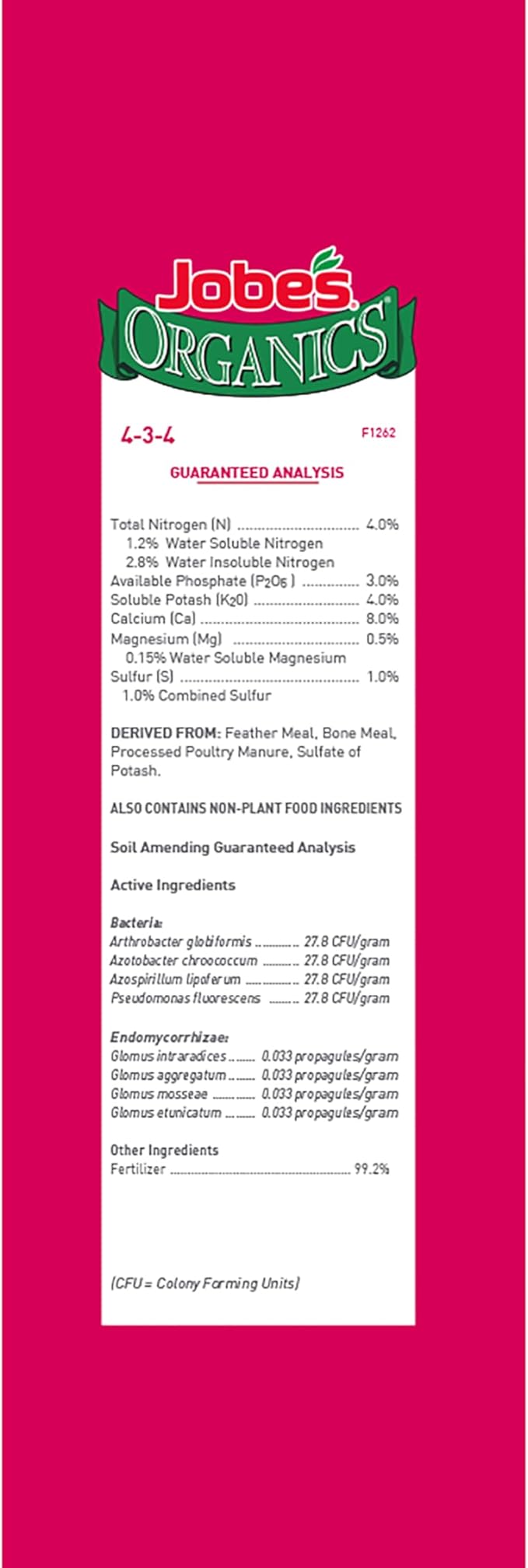 Jobe’s Organics Granular Fertilizer, Organic Fertilizer for Azaleas, Camellias, Rhododendrons, and Other Acid Loving Plants, 4 lbs Bag