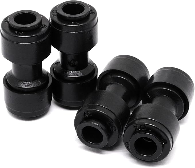 30 Pack Quick Connect 1/4 Irrigation Fittings, Quick Connect Fittings, Universal Straights Fitting for 1/4 Inch Irrigation Tubing, Leak Free Fittings for Sprinkler or Drip Irrigation System