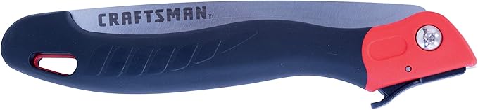 CRAFTSMAN Folding Hand Saw, 8 in. Blade, Compact Design, for Camping, Pruning, Cutting Wood, Branches or Brush