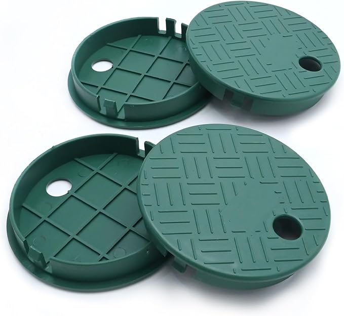 2/4 Pcs ID 5.5" OD 6" Valve Box Cover Lid for Sprinkler Irrigation System (6 inch 4 PCS)