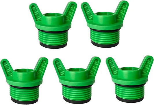 3/4” PT Pipe Plug, PPR Male Pipe Thread Plugs and Caps Garden Irrigation Tubing Stopper Drain Plug, 1 Inch ID, Green