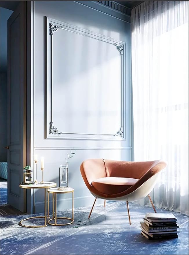 Dimoon 118''x17.7'' Blue Peel and Stick Wallpaper Contact Paper Modern Self Adhesive Wall Paper Removable Renter Friendly Textured Solid Color Shelf Cabinet Vinyl Roll (118''x17.7'',Light Grey Blue)