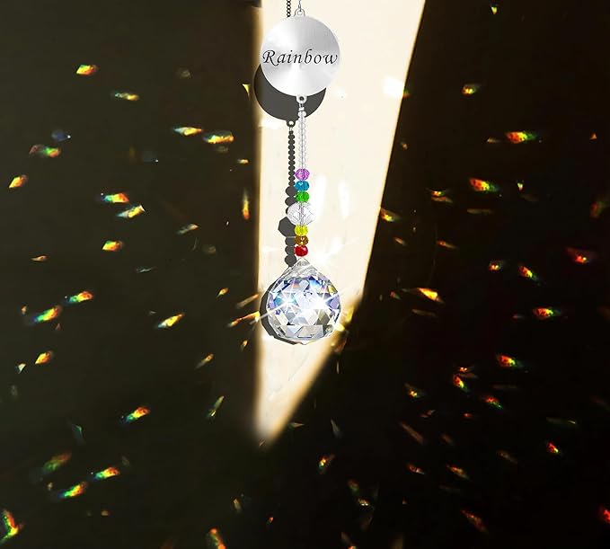 Memorial Gifts Crystal Suncatcher,Unique Sympathy Gifts for Loss of Loved One,Rainbow Maker Bereavement Gifts Box for Loss of Father Mom Dad Son Daughter Husband Brother Grandmother (A)