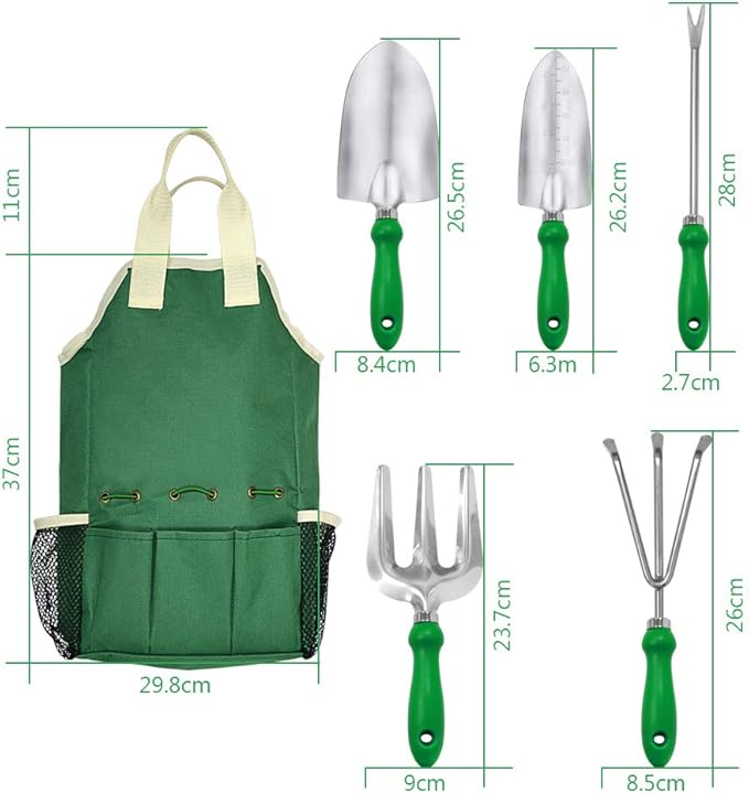 11-Piece Gardening Tool Set, Garden Tool Kit with Tote Bag, Adjustable Apron, and Gardening Accessories, Perfect Gardening Gifts for Women and Men
