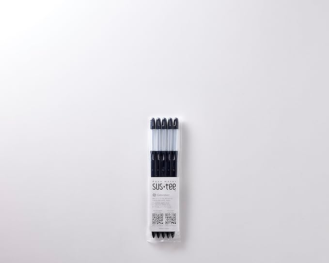 Aquameter - Medium - Black - Bundle of 5 - Leave-in Soil Moisture Meter for Potted Plants - Plant Water Sensor - Refillable