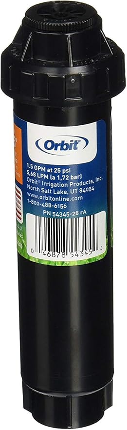 10-Pack Orbit 54345 4" Pop-Up Spray Head Sprinkler with Half Pattern Nozzle