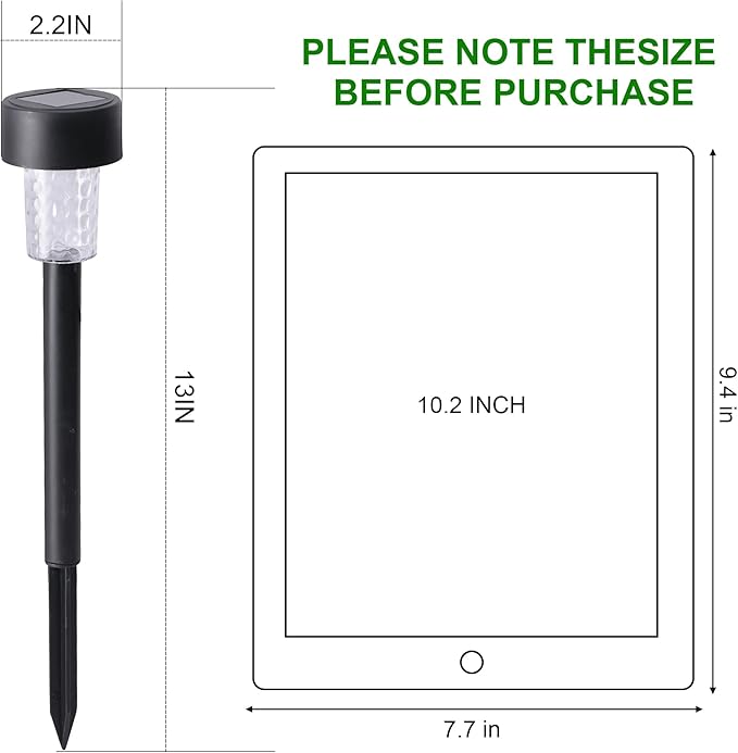 Dynaming 16 Pack Outdoor Solar Pathway Lights, Warm White LED Solar Powered Walkway Lights, Waterproof Landscape Decorative In-Ground Lighting for Garden Lawn Patio Yard Deck Driveway