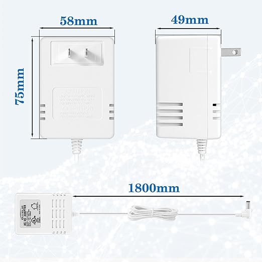 24 Volt AC 1000mA Power Adapter for Smart Sprinkler Controller,Indoor Irrigation System Controller,24V 1A AC to AC Wall Adapter Transformer Compatible with Most Smart Sprinkler Controller (White)