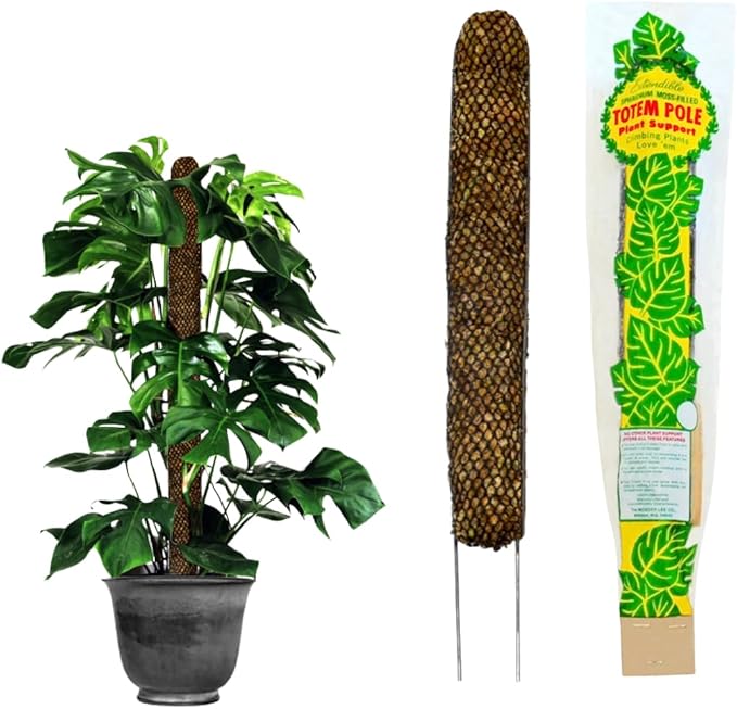 Mosser Lee Sphagnum Moss Pole for Indoor Plants, Monstera Moss Pole, Plant Pole Made in USA - Ideal for Climbing Plants, Enhances Plant Growth & Stability - 18" Height