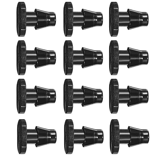 Drip Irrigation End Plug 100 Pieces for 1/4 Inch Tube Closure Goof Hole Plugs Irrigation Stopper