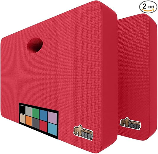 Gorilla Grip Extra Thick Kneeling Pad, Supportive Soft Foam Cushioning for Knee, Water Resistant Construction for Gardening, Bathing Baby, Workout Supplies, Lightweight, Garden Work Gifts