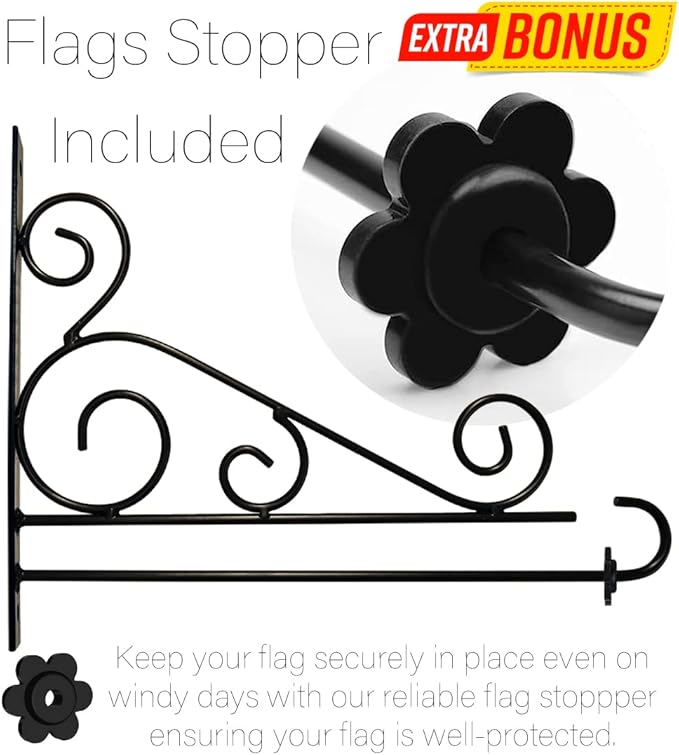 Marine Corps Garden Flag - Set Wall Holder Armed Forces USMC Semper Fi United State American Military Veteran Retire Official - House Banner Small Yard Gift Double-Sided Made In USA 13 X 18.5