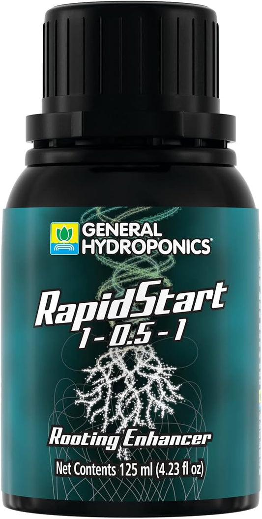 General Hydroponics RapidStart, Plant Food, 1-0.5-1, 125 mL.