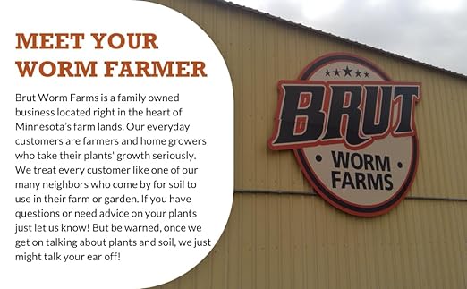 Brut Cow Compost - 10 Quart - Nutrient-Rich Fertilizer for Thriving Gardens - Safe, Pure, and Effective