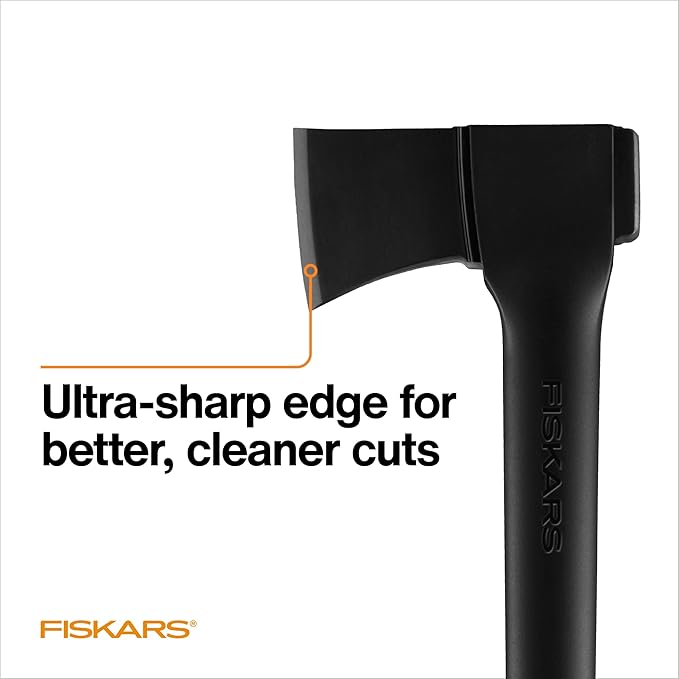 Fiskars 28" Chopping Axe, Ultra-Sharp Blade for Kindling with Ease, Weight Balanced, Garden and Outdoor Gear, 3.5 pounds, Black
