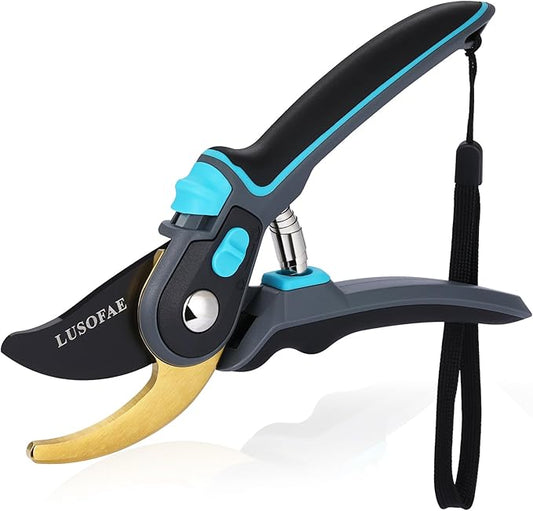 Pruning Shears for Gardening,8.5''Heavy Duty Garden Clippers with SK5 Steel Blade,Bypass Pruners,Easily Trimming the Bushes,Trees,Fresh Flowers and Cutting Hedges