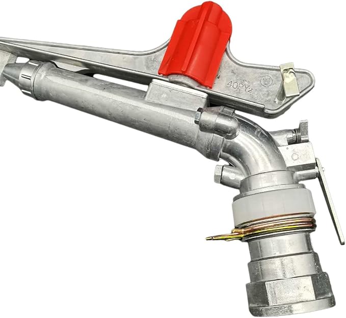 2‘’ Agriculture Farm Irrigation Sprinkler Lawn Sprinkler Irrigation Spray Gun Large-Area Watering Spray 360° Rotary Farm Lawn Garden Irrigation (2.0inch)