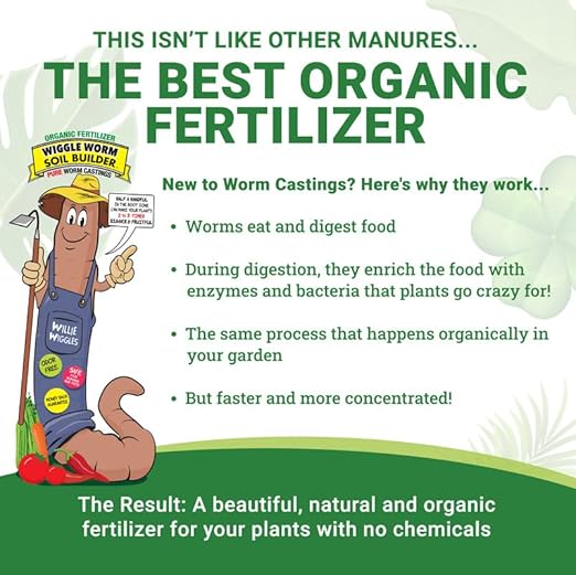 100% Pure Organic Worm Castings Fertilizer, 30-Pounds (2 Pack) - Improves Soil Fertility and Aeration for Houseplants, Vegetables, Gardens, and More – OMRI-Listed and Mineral-Dense