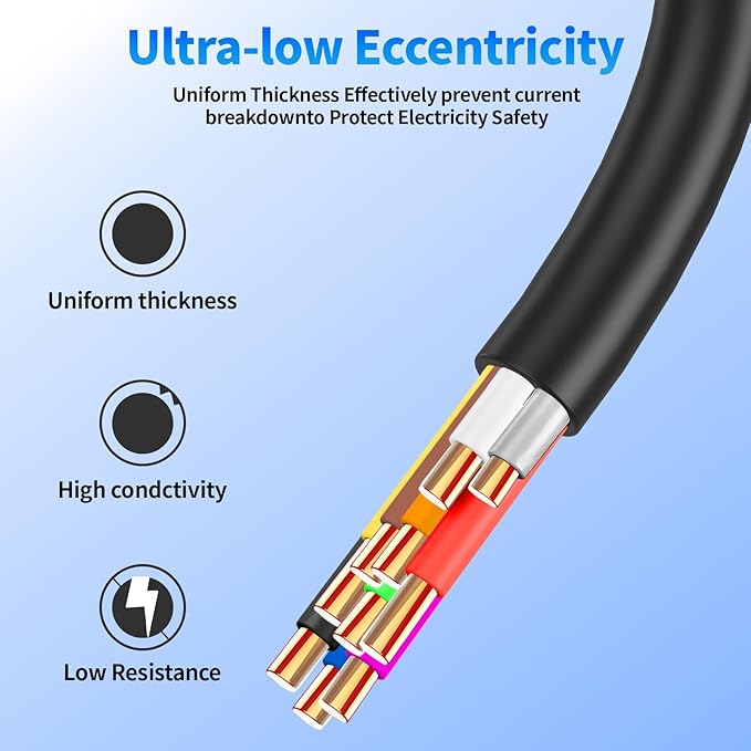 18/10 Solid Sprinkler System Wire 100ft, 18 Gauge Irrigation Wires PVC Jacket Sprinkler Cable for Underground Irrigation Valves Field Central Control System