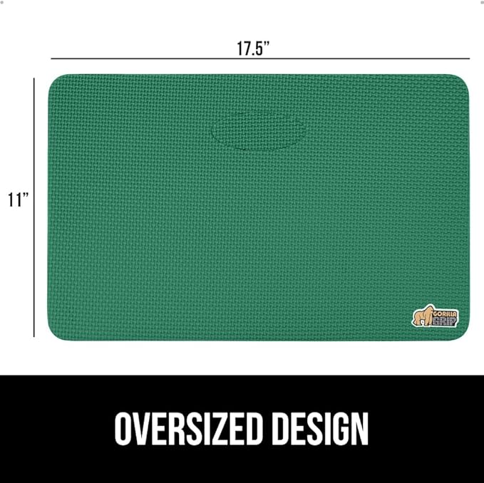 Gorilla Grip Extra Thick Kneeling Pad, Supportive Soft Foam Cushioning for Knee, Water Resistant Construction for Gardening, Bathing Baby, Workout Supplies, Lightweight, Garden Work Gifts