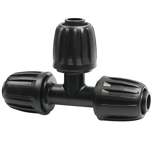 13 Pcs Drip Irrigation Fittings Tee 1/2 Inch, In-Line Barbed Tee Connector For 1/2 Inch Drip Tubing (0.60"-0.65" OD) Drip Line 3 Way T Parts