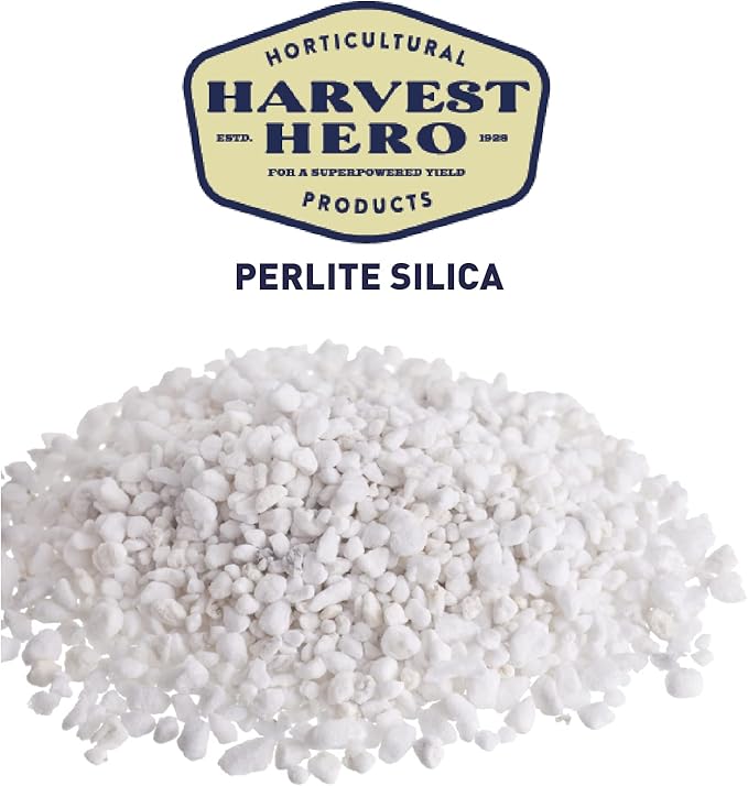 EasyGo Product Harvest Hero Perlite w/Silica for Potting Soil Mix, Root Cuttings, Containers and Hydroponic Growing - Medium Grade - 3 Cubic Foot – 20 Pounds