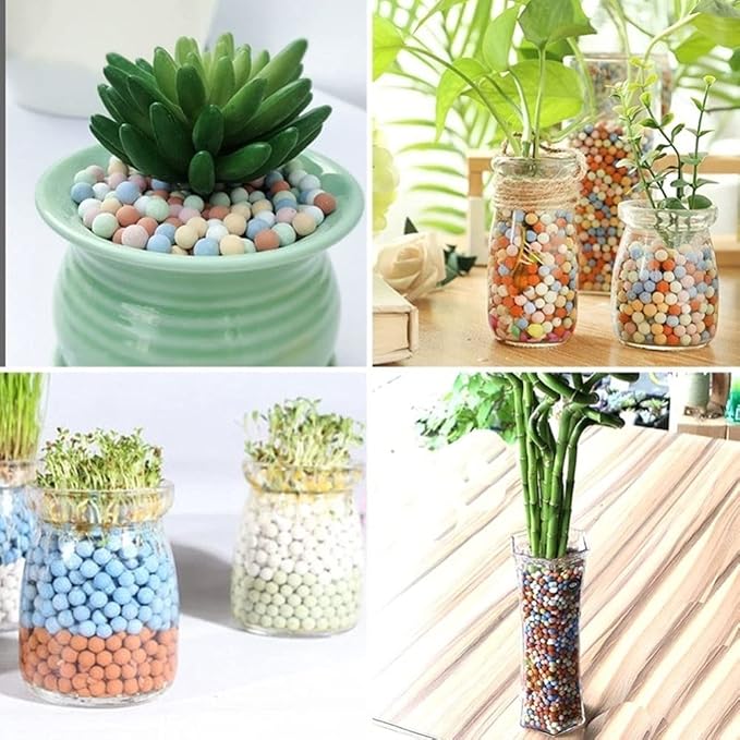 Garden Soil,Clay Pebbles Gardening Ceramsite Orchid Rocks Drainage Water Purification Ceramsite Decor Cultivation Soil Stone Horticultural Grade for Soil Hydroponics Aquaponics,6LBS