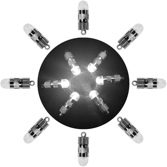 SumDirect Pack of 50 LED Mini Non-Blinking Lights for Paper Lanterns Balloons Floral Wedding Halloween Christmas Party Decoration Centerpieces (50, White)