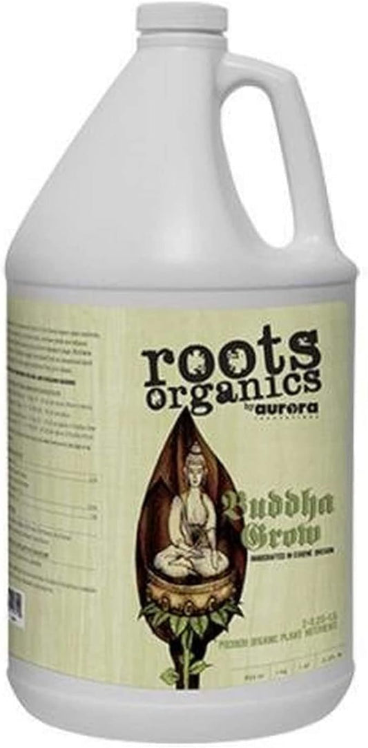 Roots Organics Buddha Grow, Organic Liquid Fertilizer, 2-0.25-2 NPK, 1 Gallon