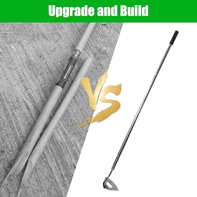 Hoe Garden Tool,All-Steel Hardened Hollow Hoe Heavy Duty Action Hoe with 55 Inch Adjustable Handle Scuffle Garden Hula Hoe with Rake for Backyard Weeding,Farm Planting (2 Pack Long Handle Hoe)