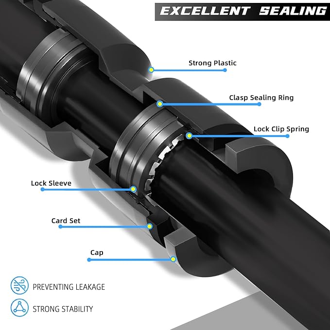 30 Pack Quick Connect 1/4" Drip Irrigation Tee Connectors, Universal Tee Fitting for 1/4 Inch Irrigation Tubing, Leak Free Fittings for Sprinkler or Drip Irrigation System
