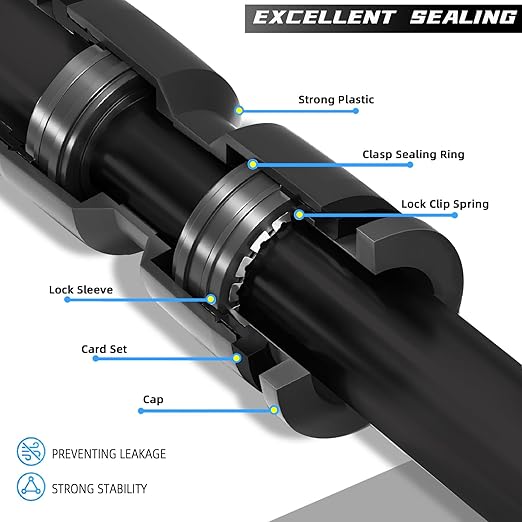 30 Pack Quick Connect 1/4" Drip Irrigation Coupling Connectors, Universal Straights Fitting for 1/4 Inch Irrigation Tubing, Leak Free Fittings for Sprinkler or Drip Irrigation System