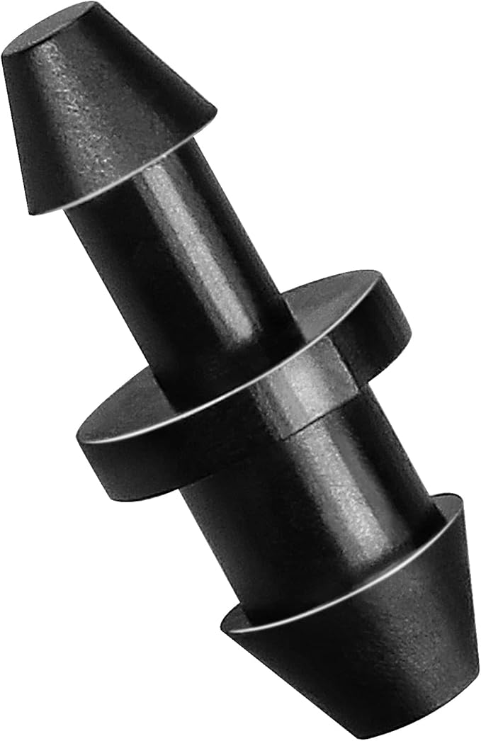 Drip Irrigation End Plug：120 Pack Barbed End Cap Irrigation Parts Fit for 1/4 Inch Drip Irrigation Tubing Drip Line Irrigation End Closure for Garden Lawn Drip Irrigation System