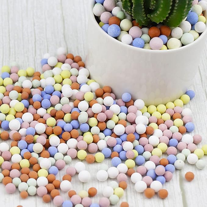 4LBS Garden Soil,Clay Pebbles Gardening Ceramsite Orchid Rocks Drainage Water Purification Ceramsite Decor Cultivation Soil Stone Horticultural Grade for Soil Hydroponics Aquaponics,Diameter 8-10mm