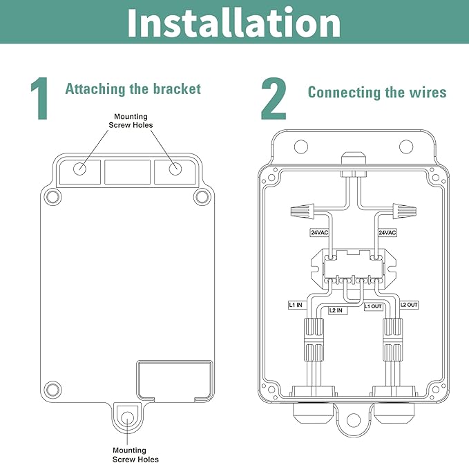 Briidea Pump Start Relay Sprinkler System 1-2 HP at 120/240V