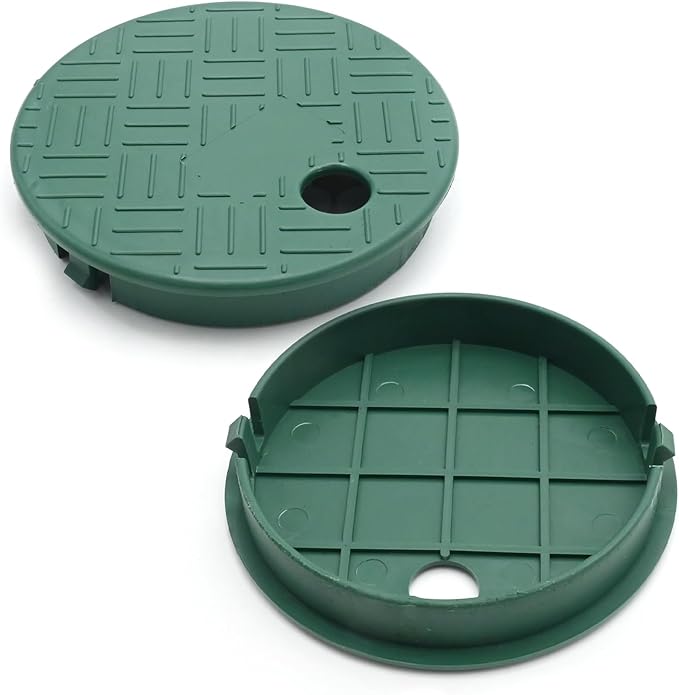 2/4 Pcs ID 5.5" OD 6" Valve Box Cover Lid for Sprinkler Irrigation System (6 inch 2 PCS)