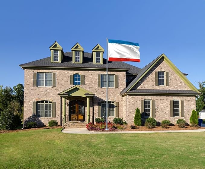 Ukraine Crimea Flag 4x6FT Ukrainian Crimean Polyester Banner With 2 Grommets Fade Resistant Vivid Color For Patriotic Festival Events Party Decoration(Crimea UKR, 4x6FT)