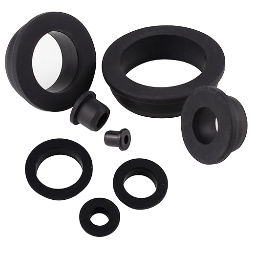 1-1/2 Inch Drill Hole, 1-1/8 Inch ID Silicone Rubber Grommets for Wiring, Firewall Hole Plug, Top Hat Grommets for 1-1/8 Inch OD Vinyl Tubing in Hydroponic and Irrigation Systems, 4 Pack