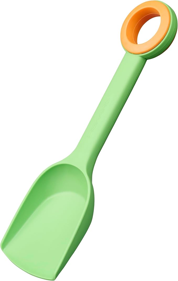 Fiskars Kids Garden Tool Set (4-Piece) - Ages 3+ Educational Toys for Yard Work - Cultivator, Trowel, Scoop and Brush with Organizational Hang Holes