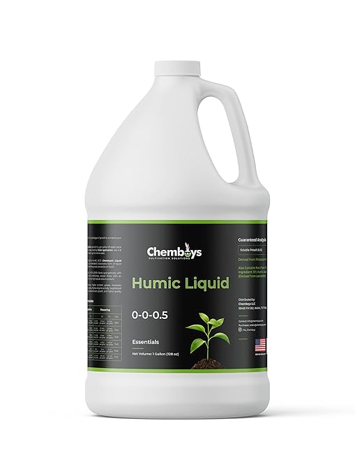 Chemboys Organic Humic Acid with Fulvic – Liquid Carbon Concentrated Plant Supplement for Increased Nutrient Uptake, Soil, Lawns, Hydroponics & Garden – Soil Conditioner Plant Food Enhancer - 8 fl oz