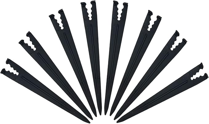 200 Pcs Drip Irrigation Stakes for 1/8" 1/4" Drip Tubing Hold Stakes for Garden Hydroponics Growing