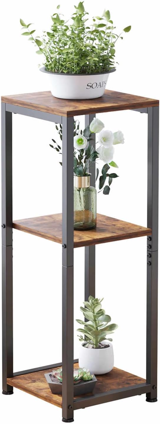 Tall Plant Stands Indoor, 3 Tier Plant Table, Corner Plant Stands for Indoor Plants Multiple, Small Side Table for Indoor Plants, Tall Plant Table
