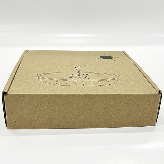 SZMP Solar Fountain Pump Upgraded 100% Glass Panel, 3.5W Solar Powered Fountain Built-in 2000 Battery with 7 Nozzle & 4 Fixer, Solar Fountain for Bird Bath, Pond, Fish Tank, Outdoor (Colorful)