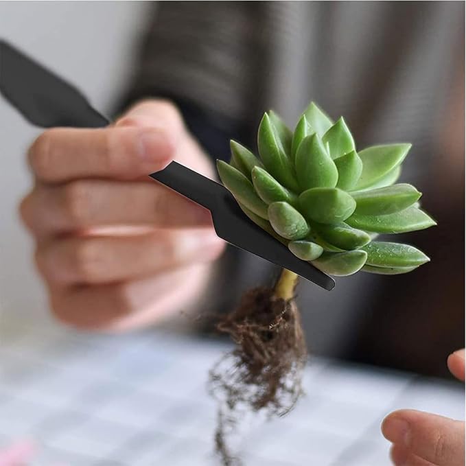 Garden Hand Tools, Indoor Plant Tools Set - Plant Repotting Mat Kit and Storage Bag,Mini Garden Transplanting Tools for Indoor Outdoor Miniature Fairy Flower Plant Care (28PCS Black Set)