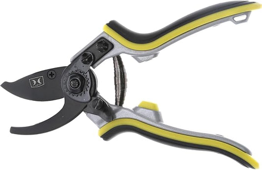 Hawk Hand Pruner | Durable Versatile SK5 High Carbon Steel Blade Secateurs with Ergonomic Non-Slip Grip & 2-Position Spring Lock | for Hunting & Gardening