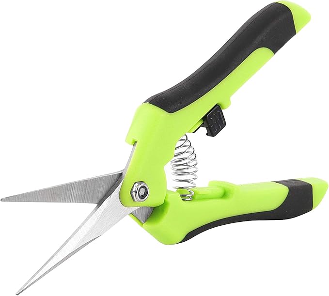 HAKZEON 15 Pack 6.5 Inch Professional Bud Trimming Scissors,Stainless Steel Micro-Tip Gardening Hand Pruners with Straight Blades, for Easy Pruning Garden Tree Pot Plant Flowers