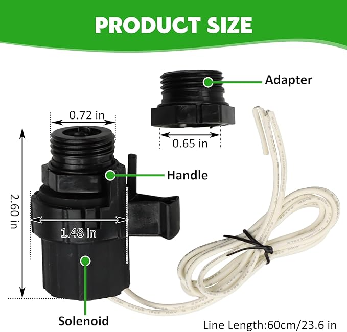 236239 Solenoid Repair Kit Replacement for SOLASSG4 Garden Sprinkler System PGA, PEB, EFB-CP, BPE/BPES and GB Valves