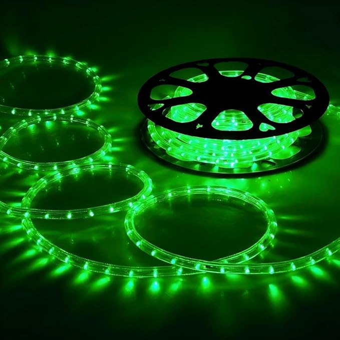 200ft LED Rope Lights Outdoor, 1440 LED Flexible Tube Lights with 8 Modes, Waterproof LED Rope Lighting for Outside, Garden, Patio, Bedroom, Party, Pool, Fences, Indoor Outdoor Decoration (Green)