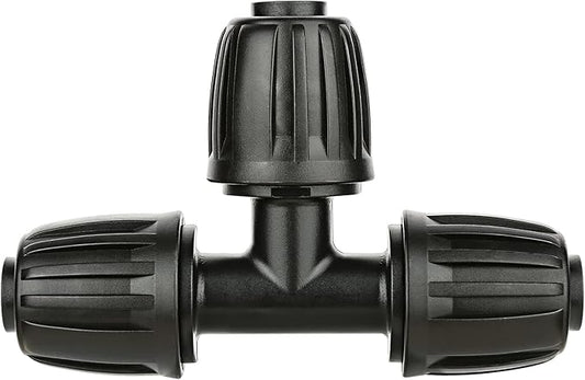 Drip Irrigation Parts for 1/2" Tubing: Drip Hose Connectors for Garden Irrigation System - Splitters for Irrigation Fitting Barbed Tee (10pcs)