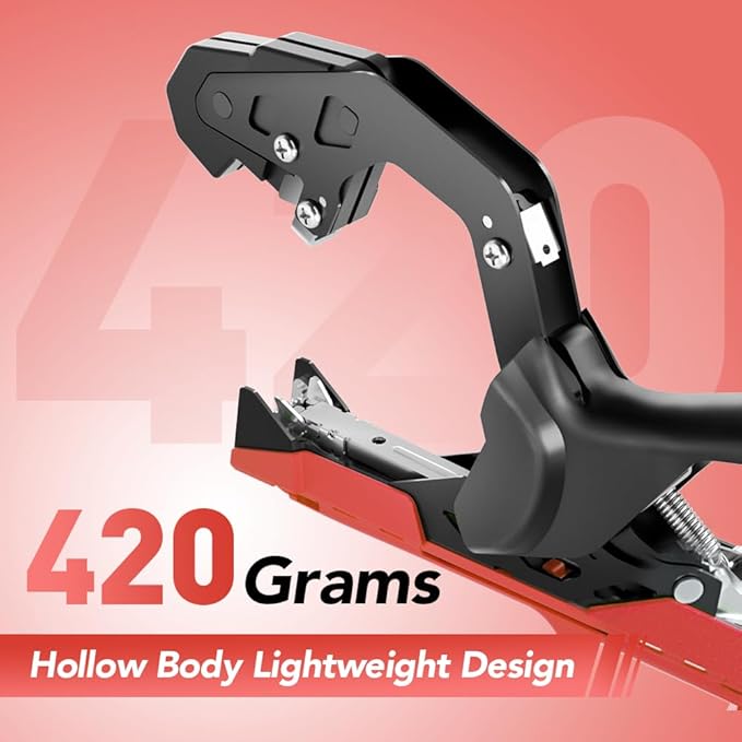 Plant Tying Machine, Lightweight Plant Tape Gun to Tie Up Vine, Plant Tying Tape Tool for Gardeners Farmers, Garden Tape Gun with 10000pcs Staples, 20 Rolls Tape, 1 SK5 Blade, 1 Gloves (Red)